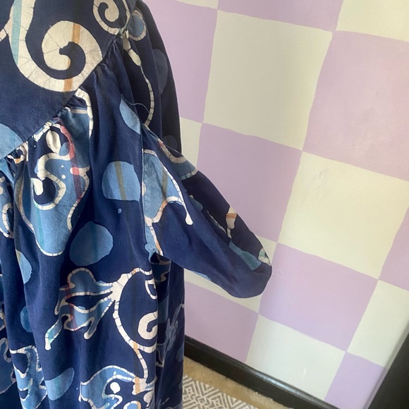 Vintage 80s Maxi Skirt 100% COTTON WITH POCKETS - Picture 9 of 13